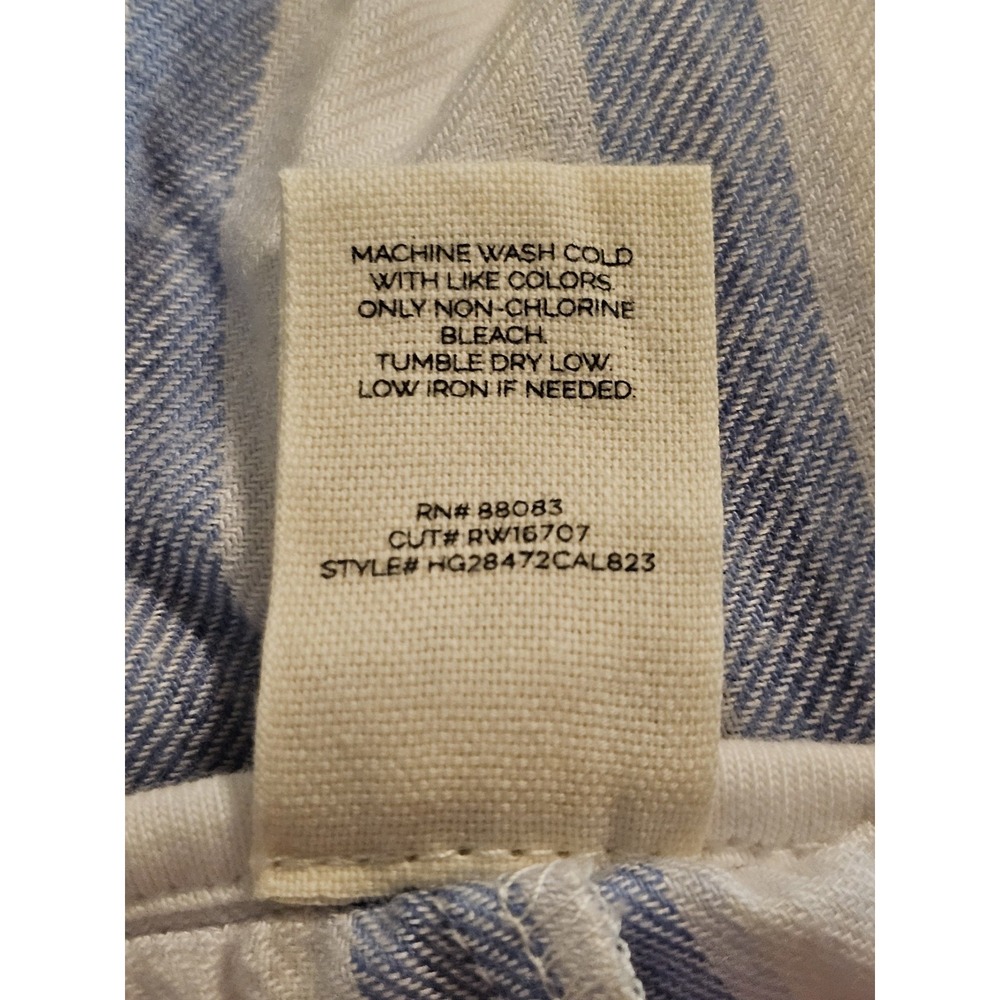 Happily Grey Lounge Pajama Pants Women's Size XL Striped White/Blue - Picture 5 of 5